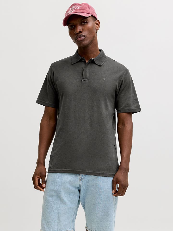 Jack & Jones Poloshirt "Crodney" in Anthrazit - 53% | Größe S | Herren-plussize