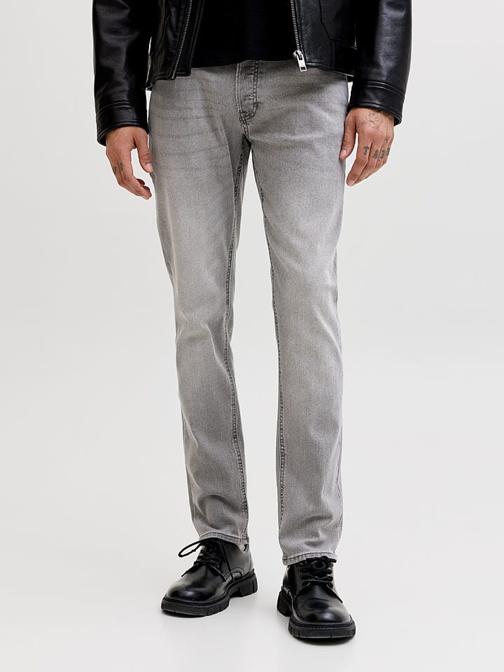 Jack & Jones Jeans "Glenn" - Slim fit - in Grau - 62% | Größe W29/L32 | Herren-plussize