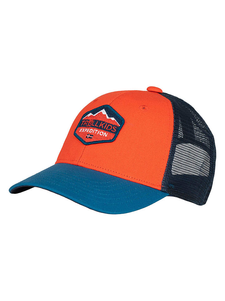 Trollkids Cap "Femund" in Orange - 14% | Größe 52-56 cm | Baby-caps-huete