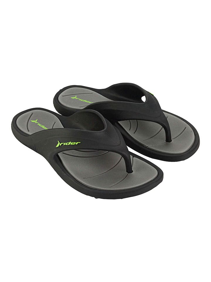 Rider Zehentrenner "Cape" in Schwarz - 58% | Größe 42 | Herrensandalen