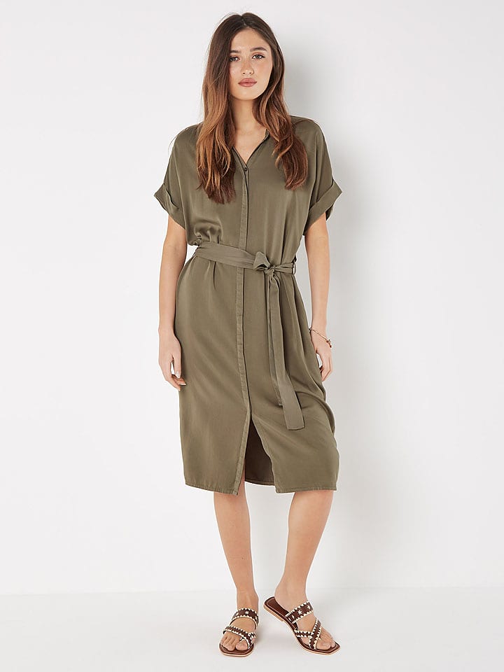 Apricot Kleid in Khaki - 56% | Größe L | Damen-kleider