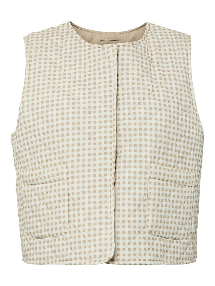 Pieces Weste "Pcsaria" in Beige - XS