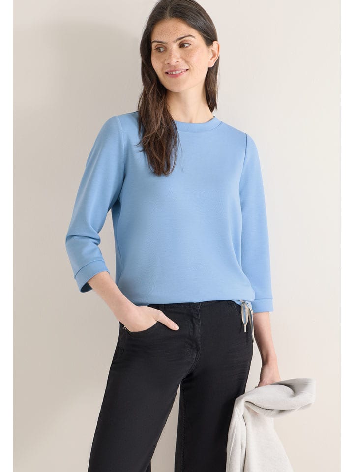 Cecil Sweatshirt in Hellblau - 52% | Größe XL | Damen-sweatshirts-jacken