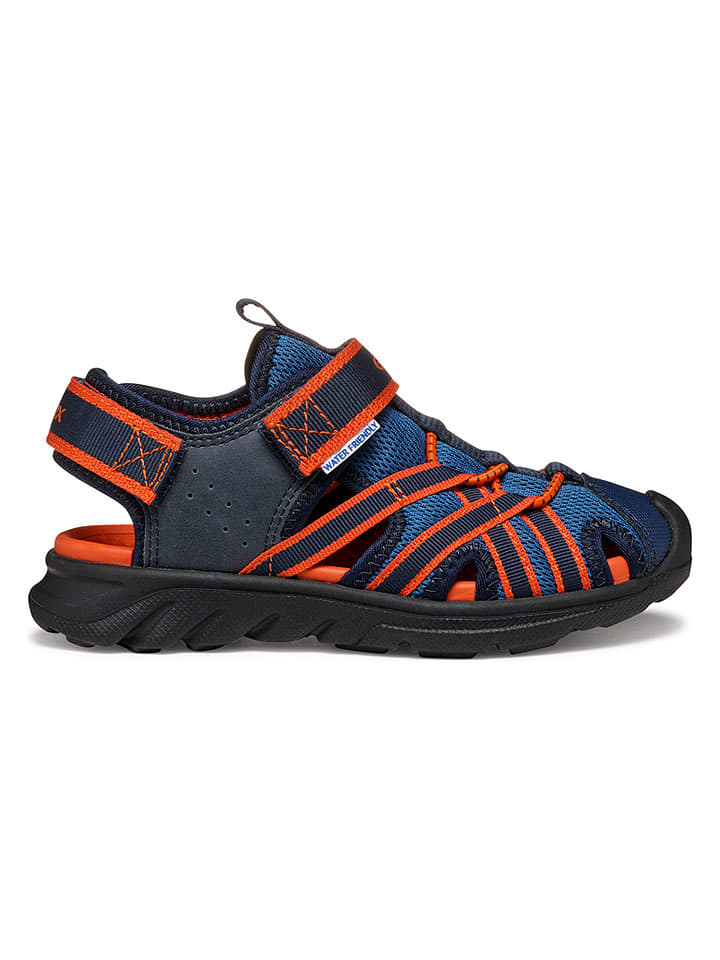 Geox Halbsandalen "Airadyum" in Dunkelblau/ Orange - 49% | Größe 38 | Kindersandalen