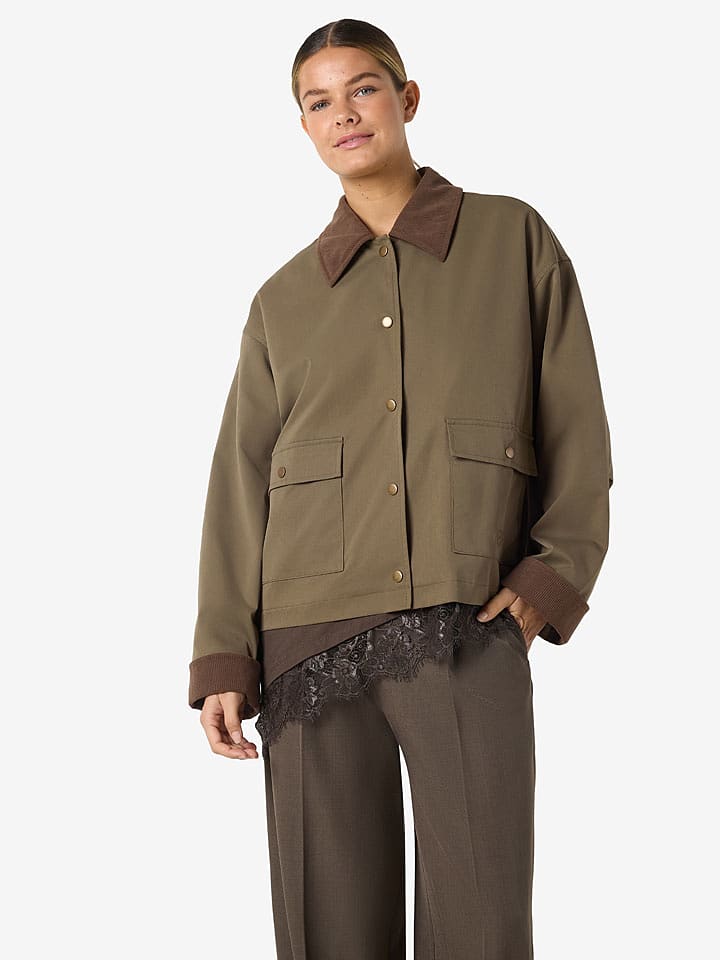 Noisy may Hemdjacke "Nora" in Braun - 67% | Größe XS | Damenjacken