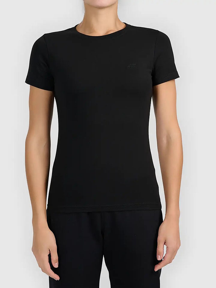 4F Shirt in Schwarz - 15% | Größe M | Damen-tops