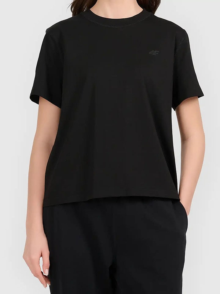 4F Shirt in Schwarz - 43% | Größe M | Damen-tops