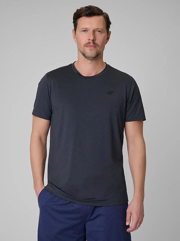 4F Trainingsshirt in Anthrazit - 36% | Größe XL | Herren-sportshirts