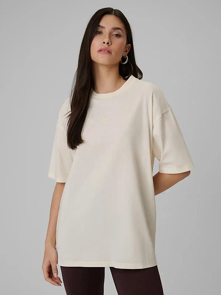 4F Shirt in Beige - 20% | Größe M | Damen-tops