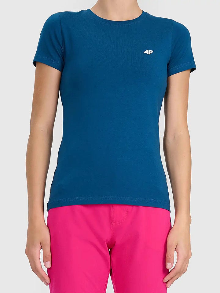 4F Shirt in Blau - 15% | Größe M | Damen-tops