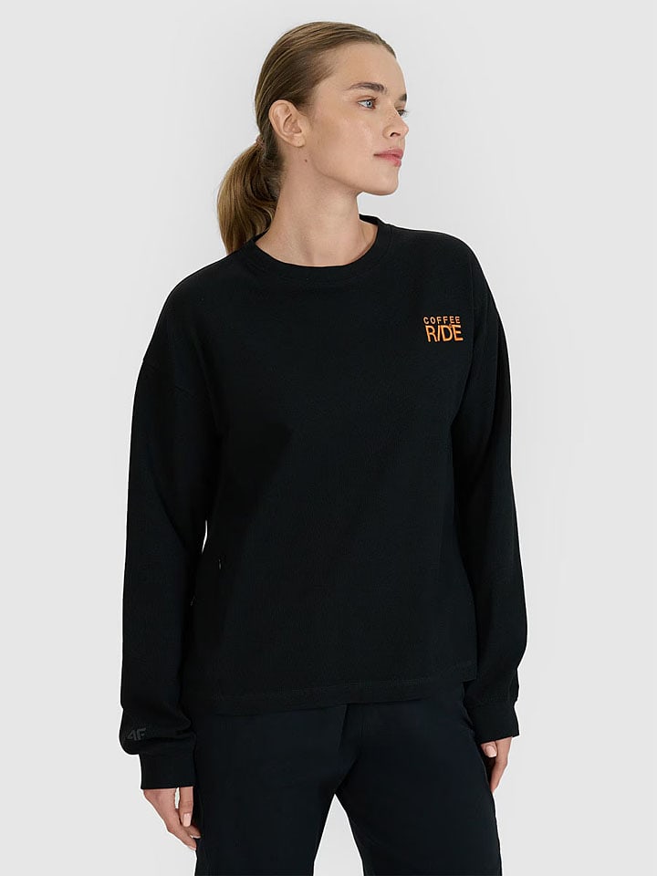 4F Sweatshirt in Schwarz - 51% | Größe L | Damen-sweatshirts-jacken