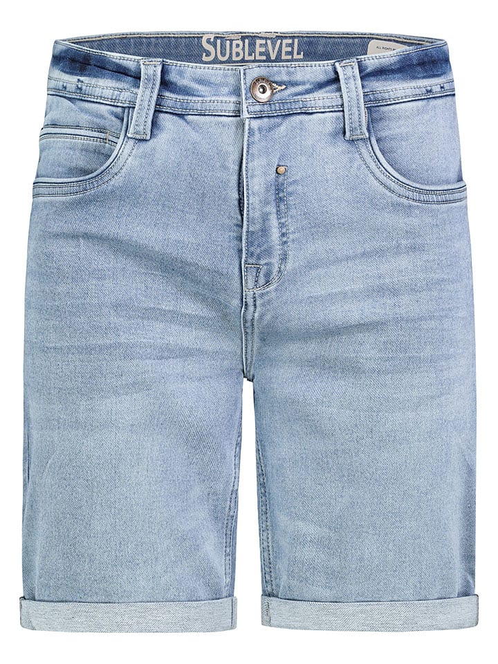 Sublevel Jeans-Shorts in Hellblau - 50% | Größe W36 | Herren-shorts