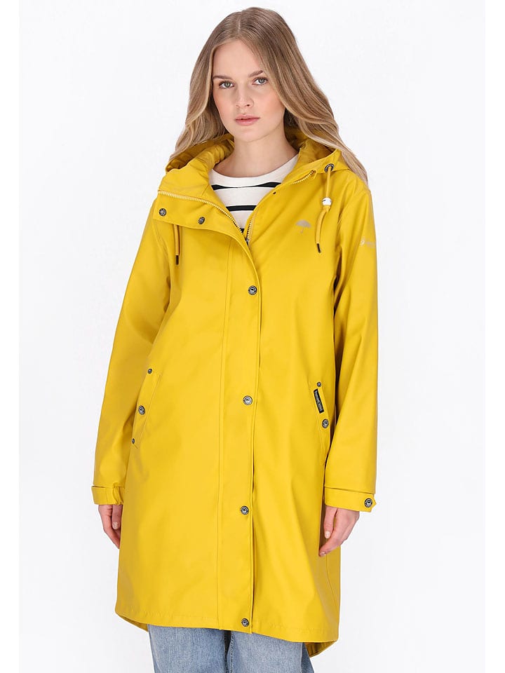 Schmuddelwedda Regenmantel in Gelb - 79% | Größe XS | Damen-outdoorjacken