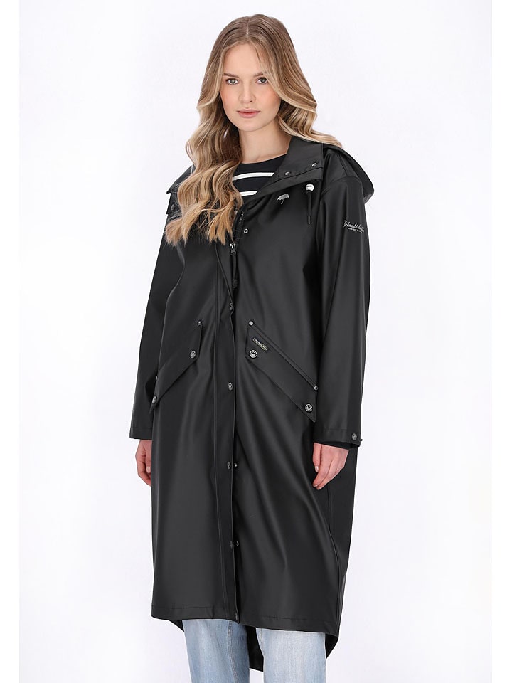 Schmuddelwedda Regenmantel in Schwarz - 73% | Größe XL | Damen-outdoorjacken