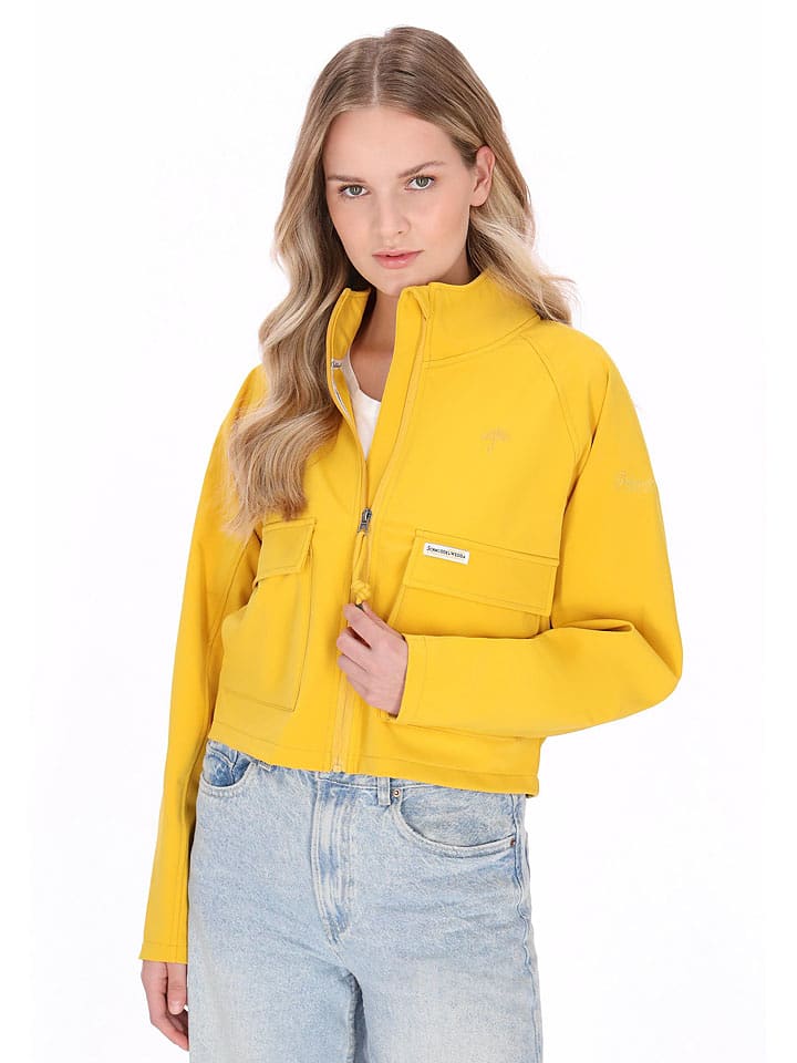 Schmuddelwedda Softshelljacke in Gelb - 67% | Größe L | Damen-outdoorjacken