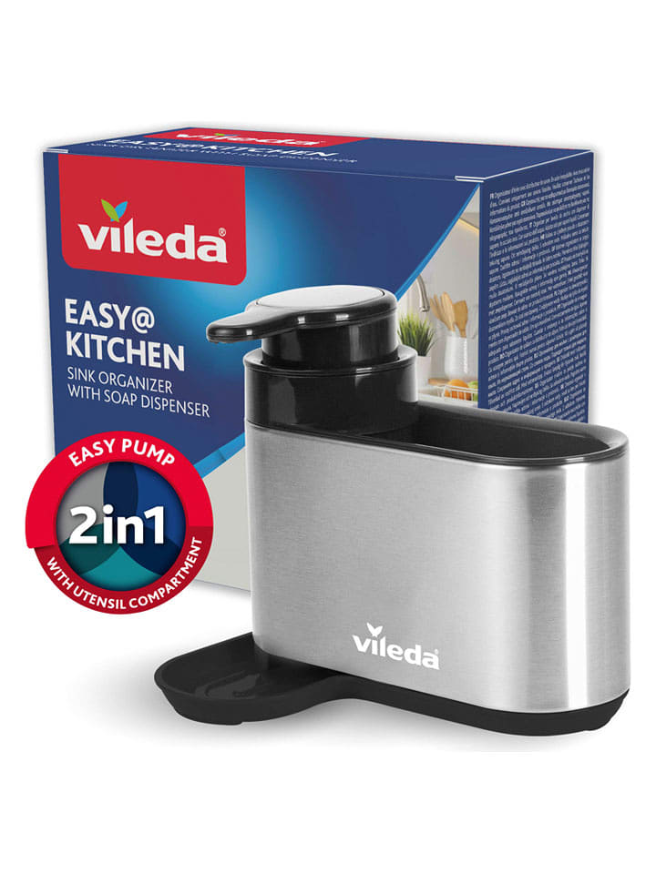 Vileda Seifenspender in Silber - (B)19 x (H)16 x (T)13 cm - 15% | Putzutensilien