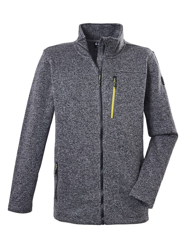 Killtec Fleecejacke "KOS 471" in Grau - 62% | Größe XXL | Herren-pullover-sport