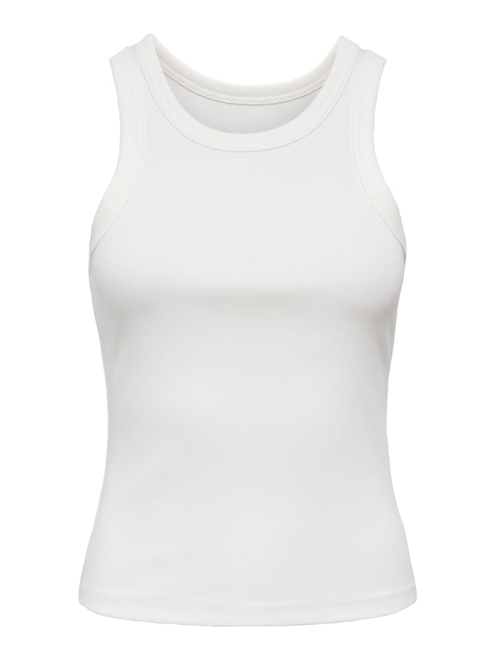ONLY Top w kolorze białym rozmiar: XL