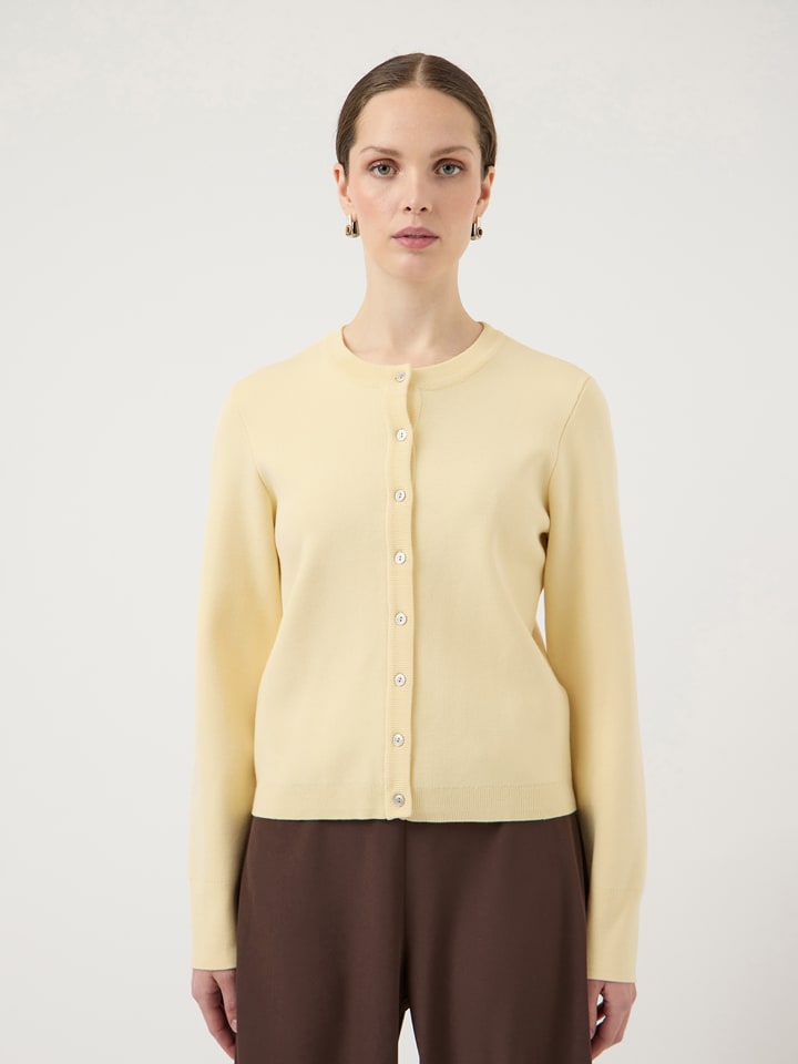 YAS Cardigan in Hellgelb - 64% | Größe XS | Damen-pullover-cardigans