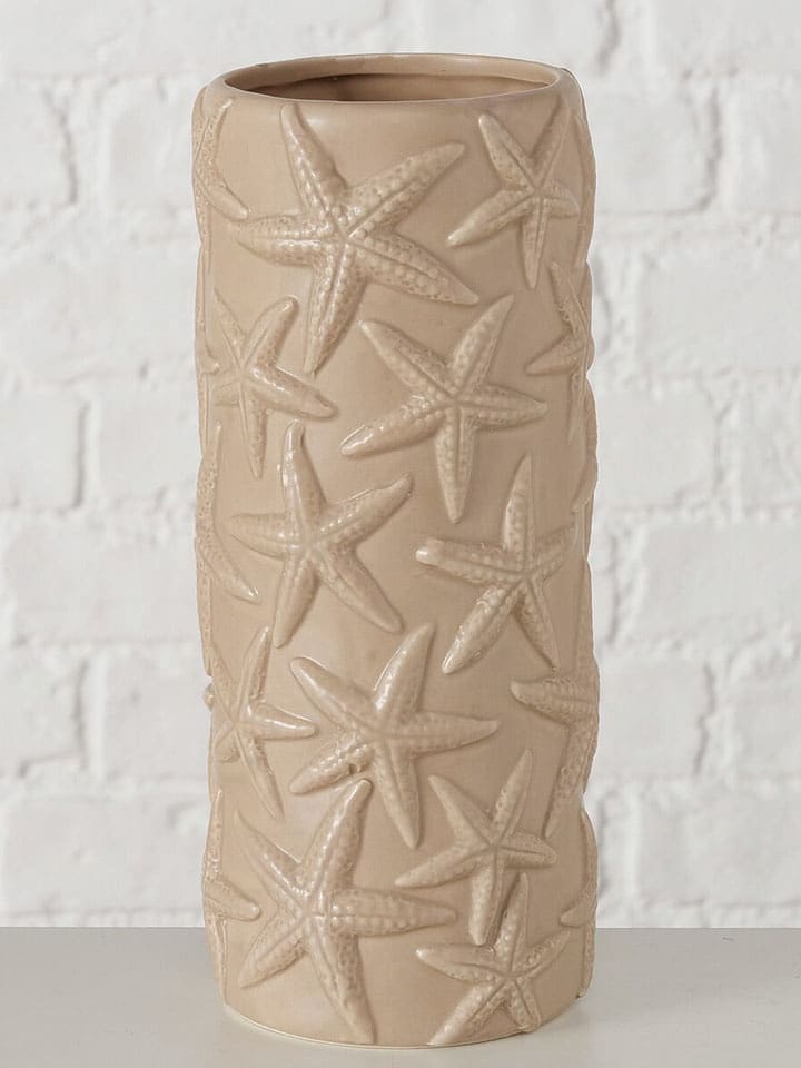 Boltze Vase ''Shana'' in Beige - (H)26 x Ø 11 cm - 24% | Kerzen-vasen