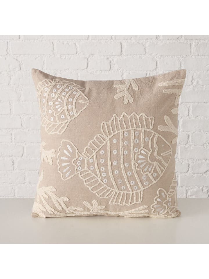 Boltze Kissen ''Maris'' in Beige - (L)45 x (B)45 cm - 40% | Dekokissen