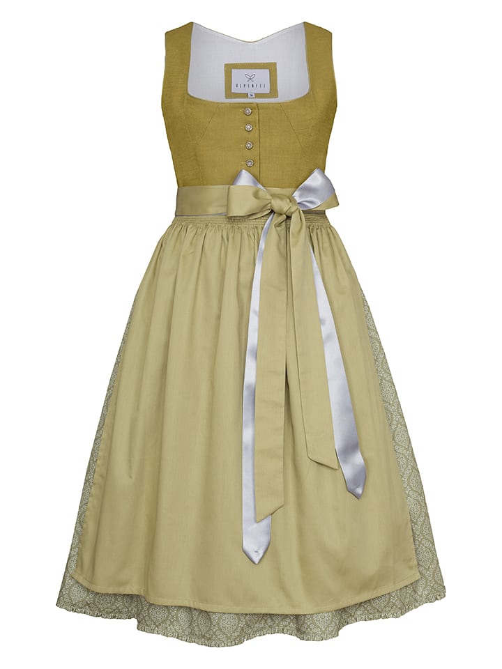 Alpenfee Dirndl "Bluna" in Grün - 51% | Größe 48 | Damen-dirndl