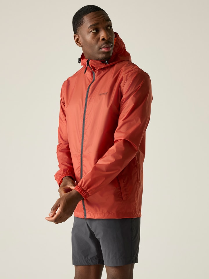 Regatta Regenjacke "Pack It III" in Rot - 75% | Größe S | Herren-outdoorjacken
