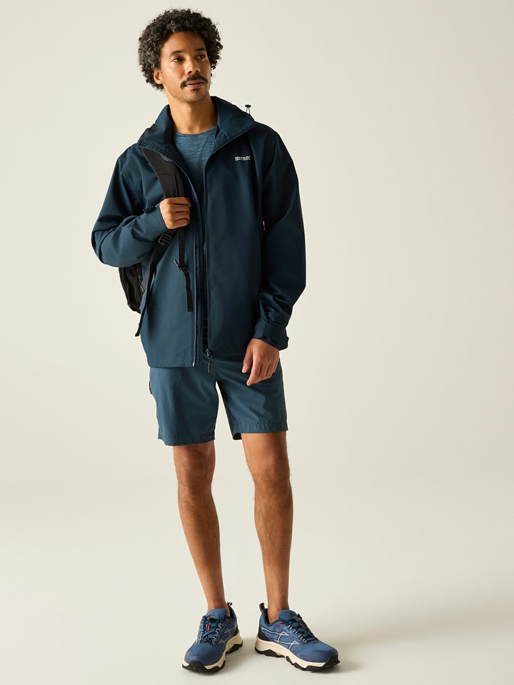 Regatta Regenjacke "Oakhowe" in Dunkelblau - 75% | Größe XL | Herren-outdoorjacken