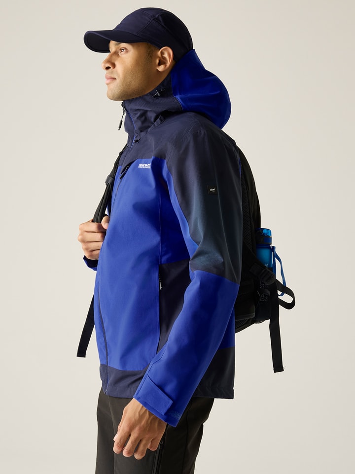 Regatta Regenjacke "Highton IV Stretch" in Dunkelblau - 73% | Größe 4XL | Herren-outdoorjacken