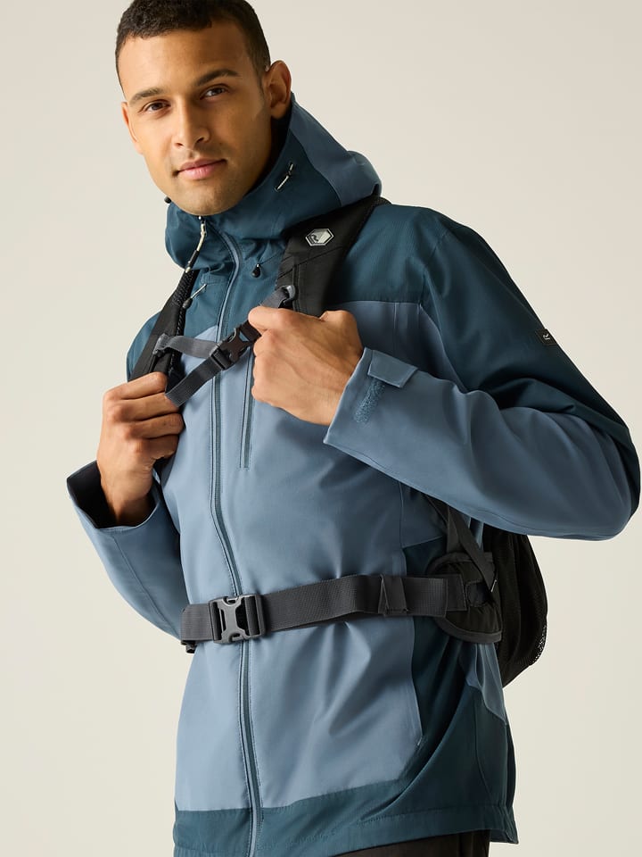 Regatta Regenjacke "Highton IV Stretch" in Hellblau - 78% | Größe XXL | Herren-outdoorjacken