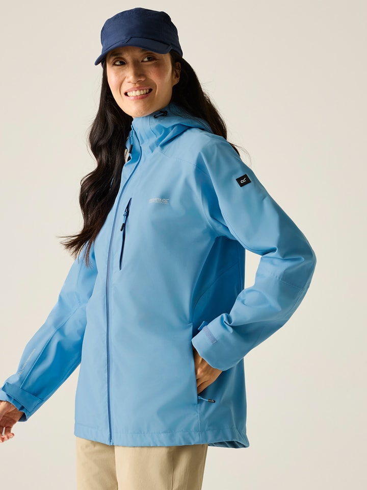 Regatta Regenjacke "Birchdale II" in Hellblau - 68% | Größe 42 | Damen-outdoorjacken