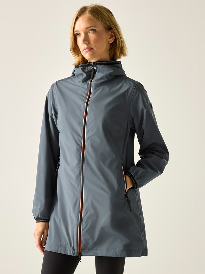 Regatta Regenjacke "Lenika" in Grau - 62% | Größe 38 | Damen-outdoorjacken