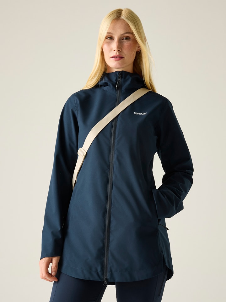 Regatta Regenjacke "Natalina" in Dunkelblau - 74% | Größe 40 | Damen-outdoorjacken