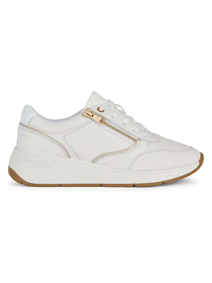 Geox Leder-Sneakers "Cristael" in Weiß - 55% | Größe 36 | Damen-sneakers