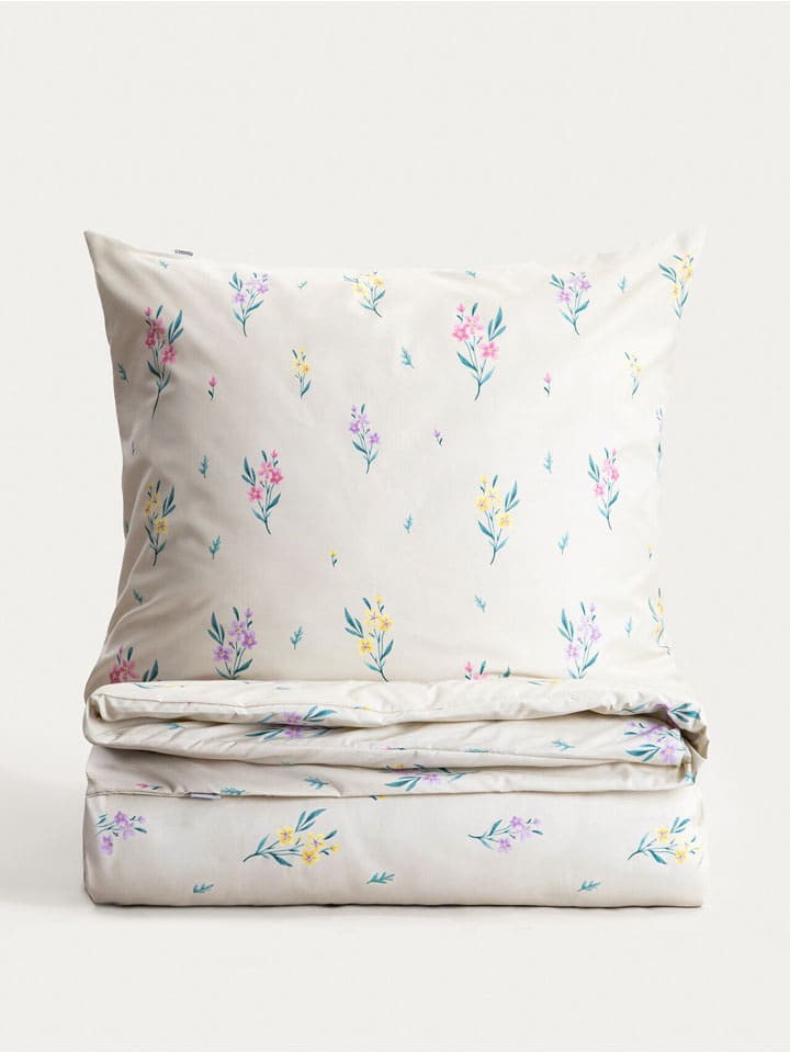 Homla Mikrofaser-Bettwäsche-Set "Floral Dream" in Weiß/ Rosa/ Gelb - 16% | Größe 140x200 cm | Bettwaesche-bettwaren