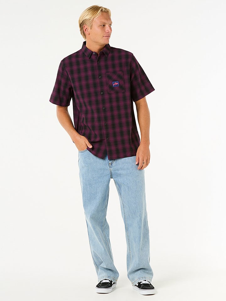 Rip Curl Hemd "Raw Energy" - Regular fit - in Lila - 59% | Größe XXL | Herren-plussize