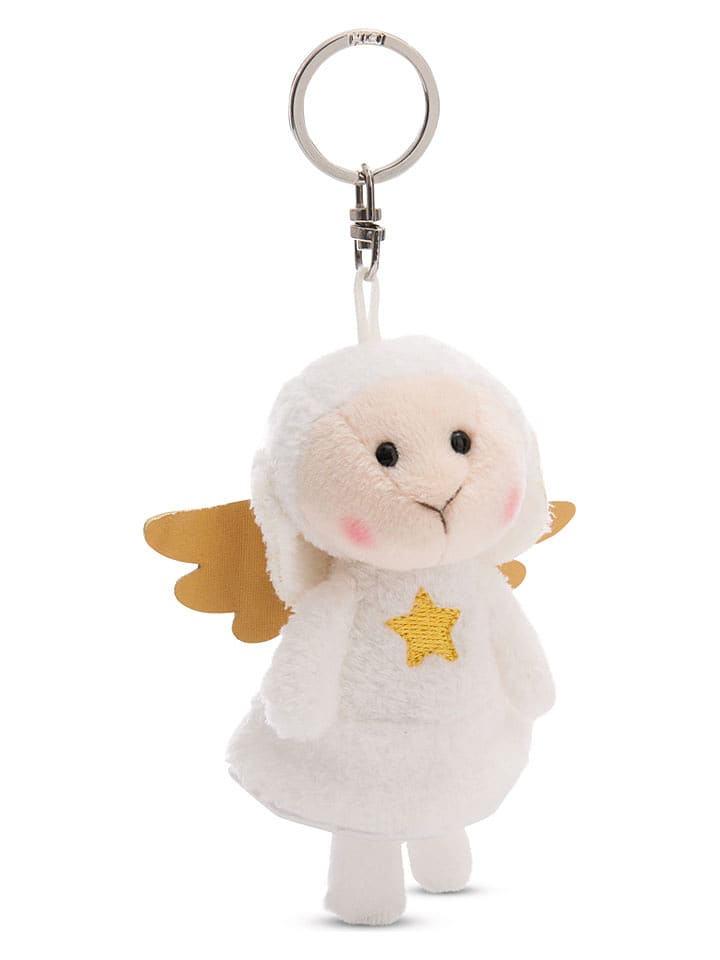 NICI Brelok "Guardian Angel Sheep" w kolorze białym do kluczy - wys. 10 cm rozmiar: onesize
