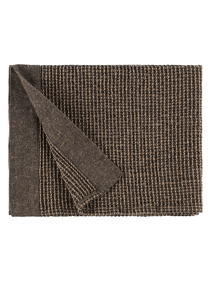 Rento Saunasitzbezug ''Kenno'' in Schwarz/ Beige - (L)60 x (B)50 cm - 18% | Badtextilien