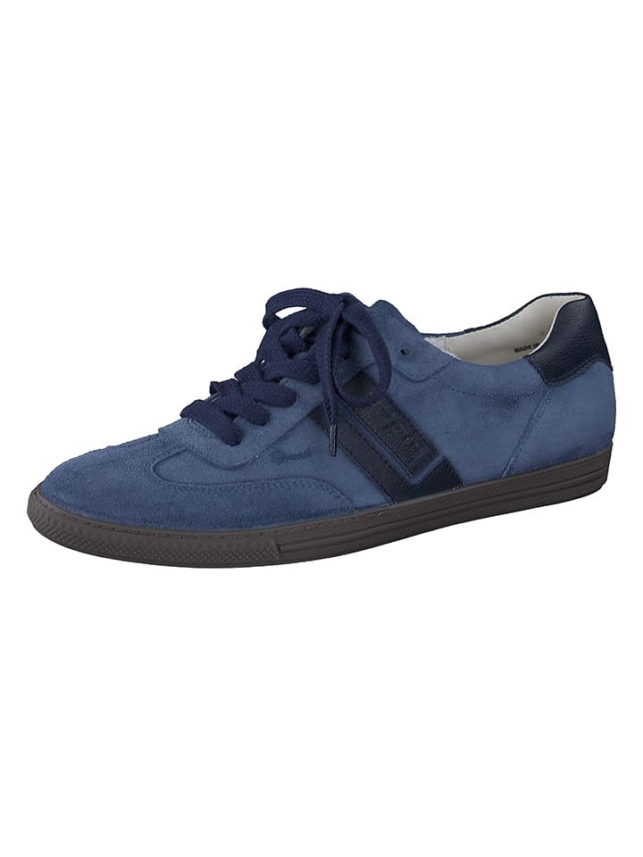 Paul Green Leder-Sneakers in Blau - 51% | Größe 39 | Damen-sneakers