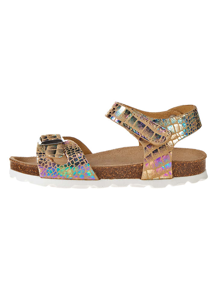 BIO PINGÜIN Sandalen in Gold/ Bunt - 70% | Größe 36 | Kindersandalen