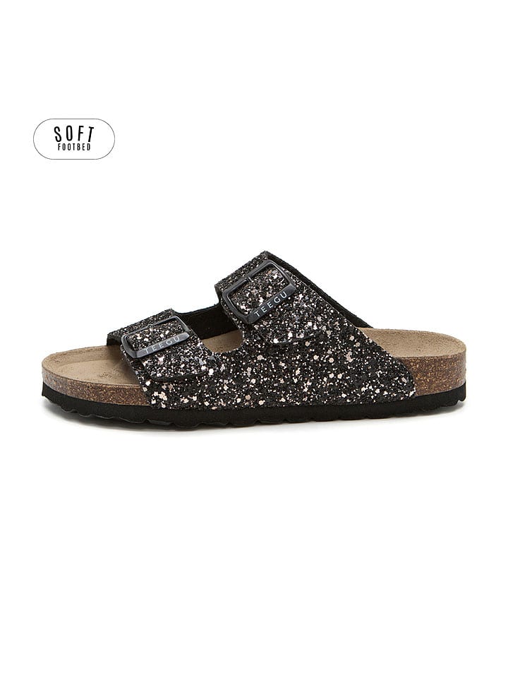 teegu Pantoletten in Schwarz - 50% | Größe 36 | Damen-pantoletten