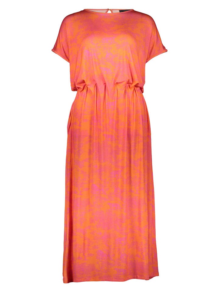miss goodlife Kleid "Pink Jungle" in Koralle/ Rosa - 76% | Größe XL | Damen-kleider