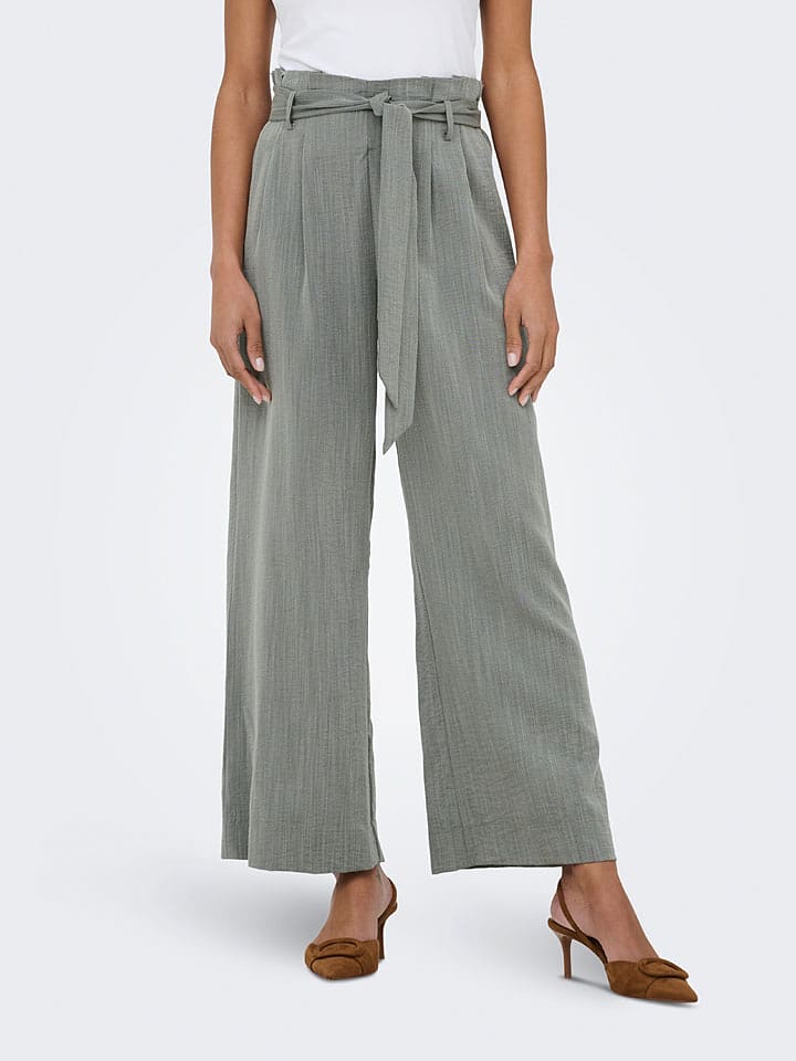 ONLY Marlenehose in Hellgrau - 47% | Größe XS | Damenhosen