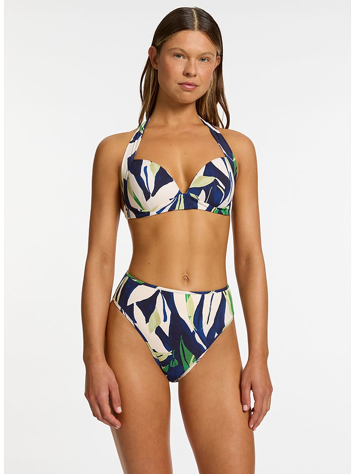 Jets Bikini-Hose in Dunkelblau/ Weiß - 53% | Größe L | Damen-bademode