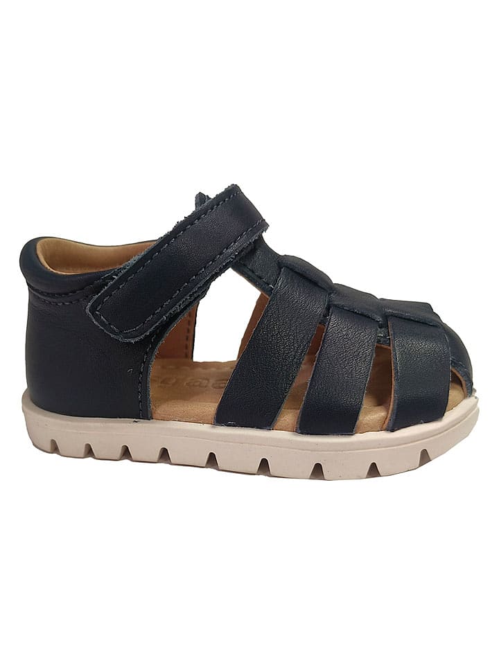 bisgaard Leder-Halbsandalen "Berth" in Dunkelblau - 44% | Größe 28 | Babysandalen