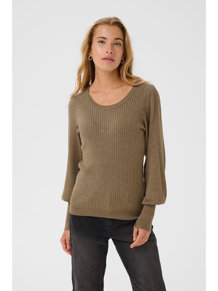Kaffe Pullover in Hellbraun - 66% | Größe XS | Damen-pullover-cardigans