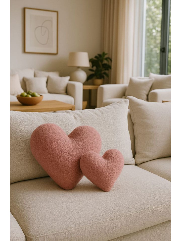 Wallity Kissen in Rosa - (L)38 x (B)33 cm - 76% | Dekokissen