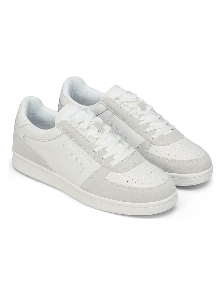 Marc O ́Polo Leder-Sneakers in Weiß - 55% | Größe 40 | Herrensneakers