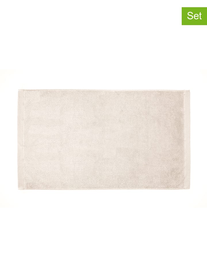 HNL 3er-Set: Gästehandtücher "Premium" in Creme - 52% | Größe 30x50 cm | Badtextilien