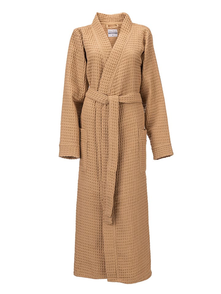 HNL Bademantel in Beige - 54% | Größe L | Badtextilien